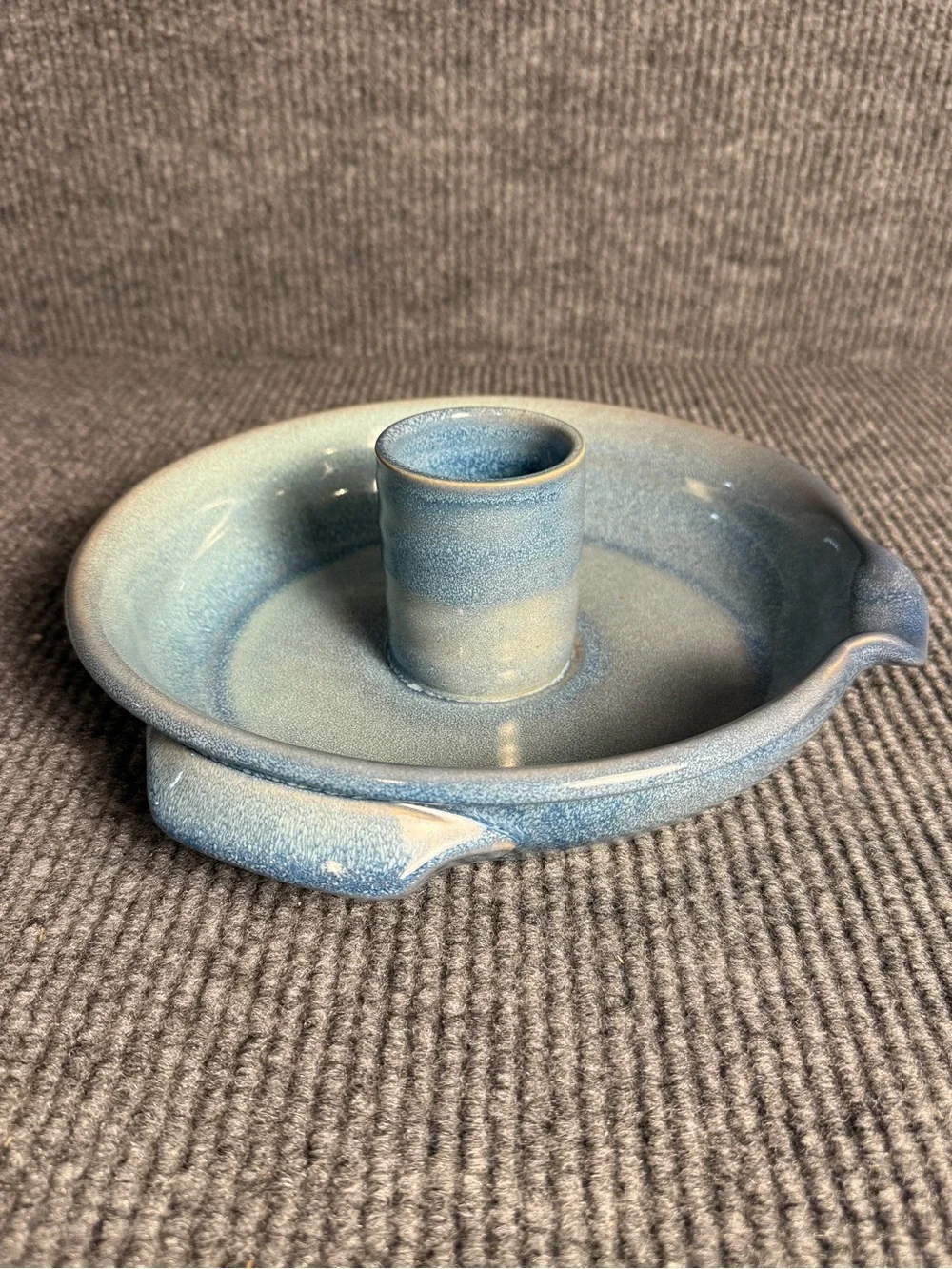 Vintage Tumbleweed Style Pottery Ceramic Upright Chicken Roaster / Cooker Tray